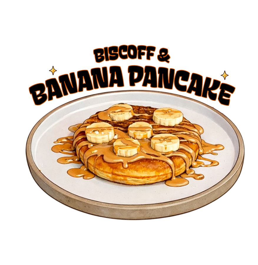 BISCOFF AND BANANA PANCAKES